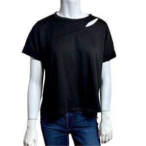Adison Parker Black Cut Out Top